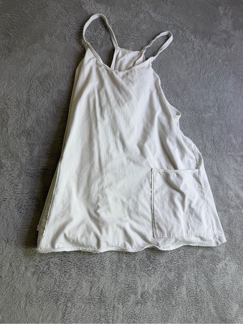 Free People Movement White Spaghetti Strap Hot Shot Romper M